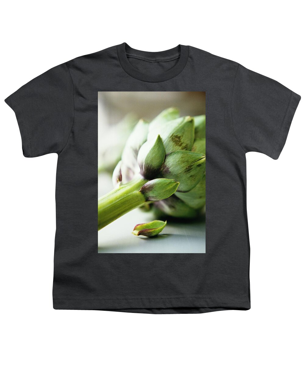 Fruits Youth T-Shirt featuring the photograph An Artichoke by Romulo Yanes