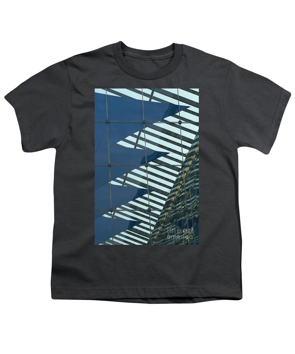 Germany Youth T-Shirt featuring the photograph atrium of a office building in Munich by Rudi Prott