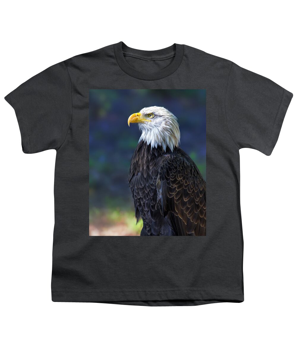Bird Youth T-Shirt featuring the photograph Baldy On Lookout by Bill and Linda Tiepelman