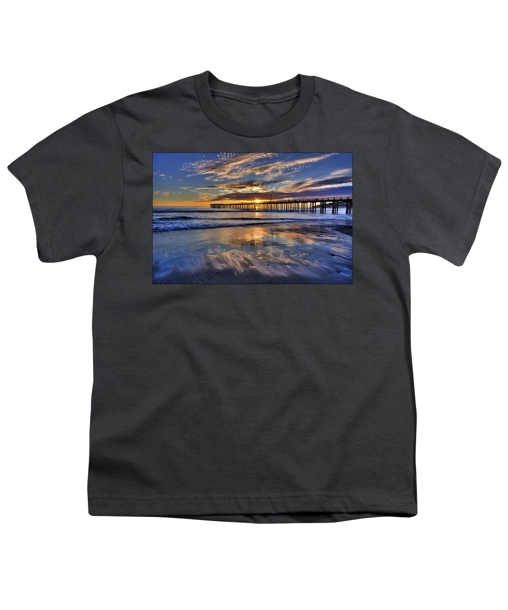 Sunset Youth T-Shirt featuring the photograph Beautiful Cayucos by Beth Sargent