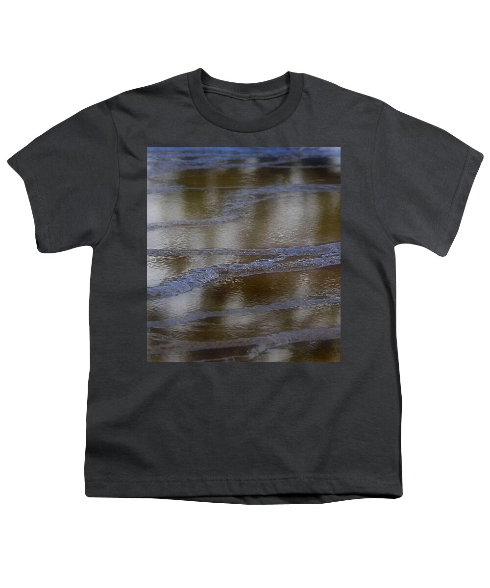 Water Youth T-Shirt featuring the photograph Blue Lines in the Reflecting Pool by Nadalyn Larsen
