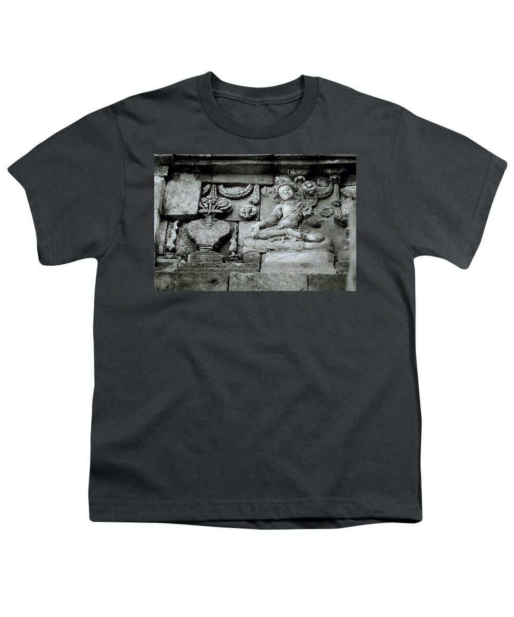 Beauty Youth T-Shirt featuring the photograph Borobudur Apsara Beauty by Shaun Higson