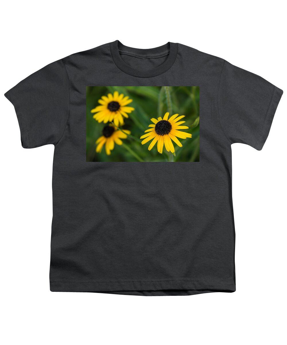 Brown Eyed Susan Youth T-Shirt featuring the photograph Brown eyed susans by Photographic Arts And Design Studio
