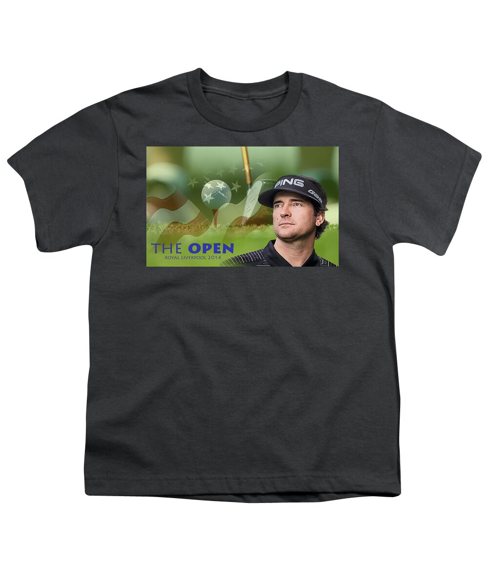 Golf Youth T-Shirt featuring the photograph Bubba Watson by Spikey Mouse Photography