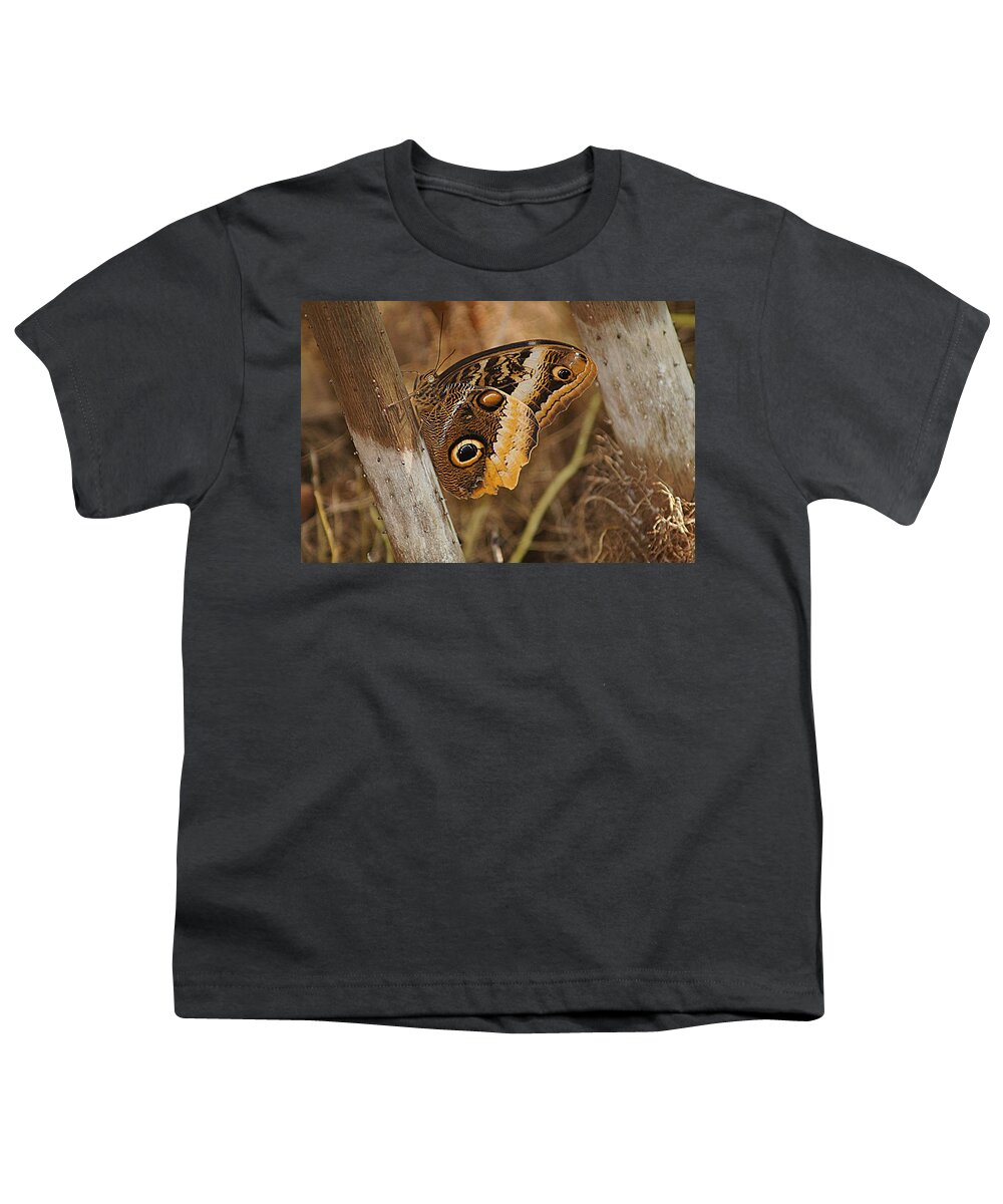 Butterfly Youth T-Shirt featuring the photograph Butterfly 1 by Kathy Churchman