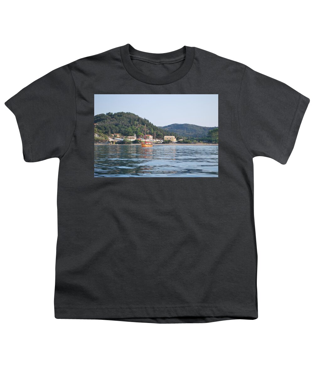 Calm Sea 3 Youth T-Shirt featuring the photograph Calm Sea 3 by George Katechis
