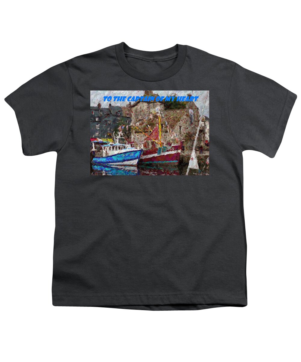Captain Youth T-Shirt featuring the photograph Captain of My Heart by Barbie Corbett-Newmin