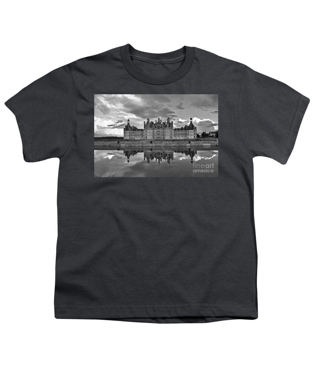 Reflection Youth T-Shirt featuring the photograph Chambord in the past by PatriZio M Busnel