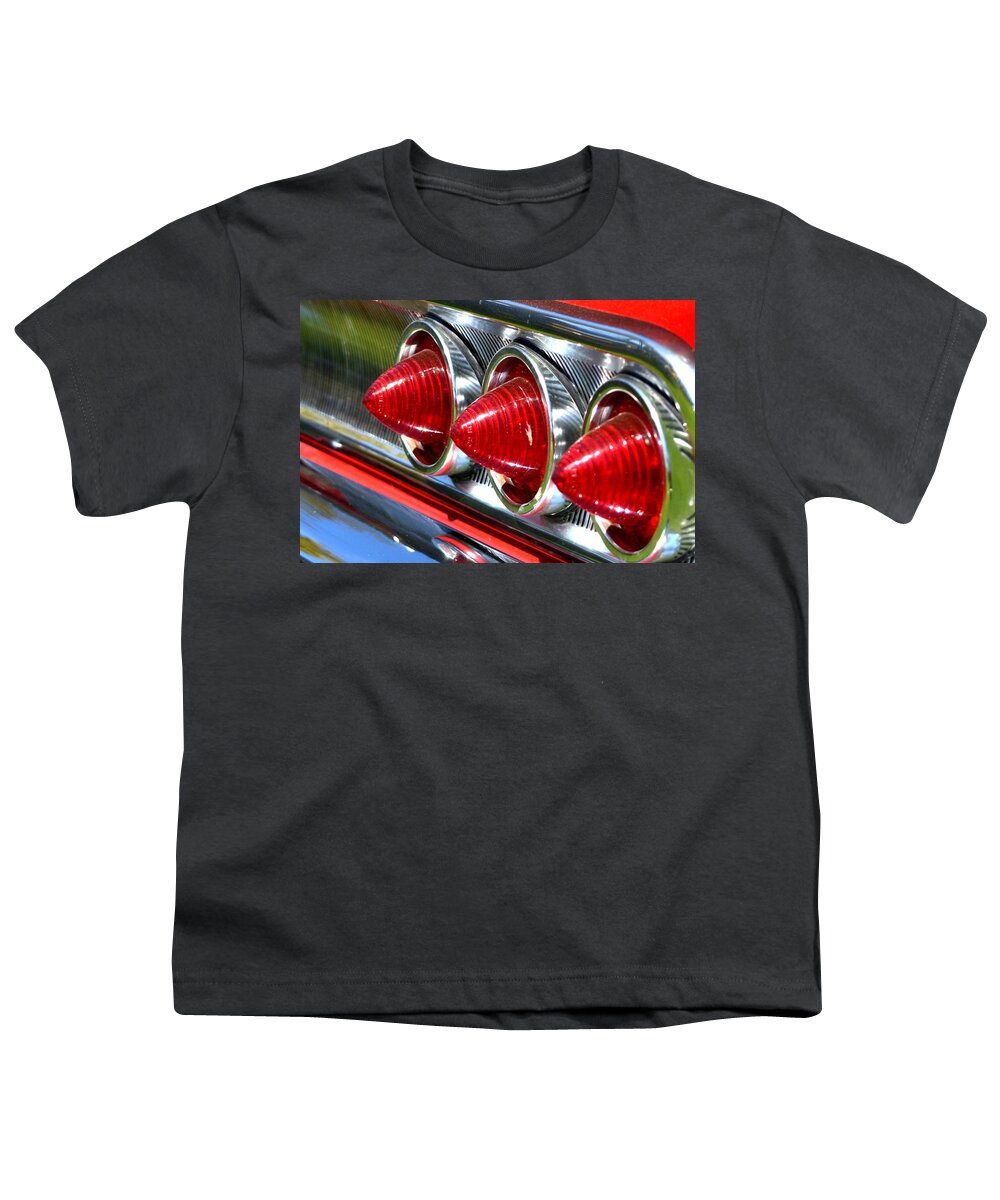 Stoplights Youth T-Shirt featuring the photograph Chevy-1 by Dean Ferreira