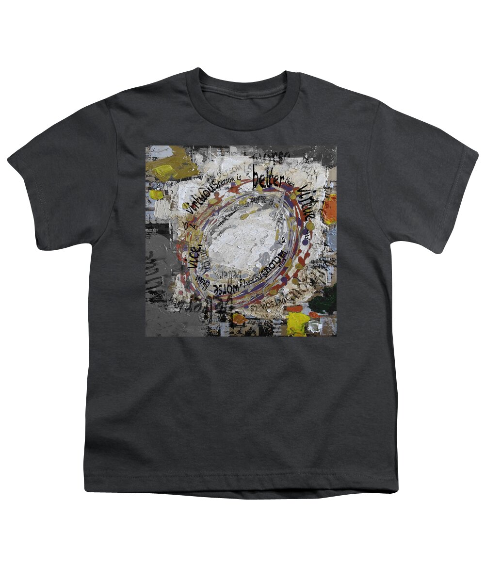 Hazrat Ali Youth T-Shirt featuring the painting Contemporary Islamic Art 87b by Corporate Art Task Force
