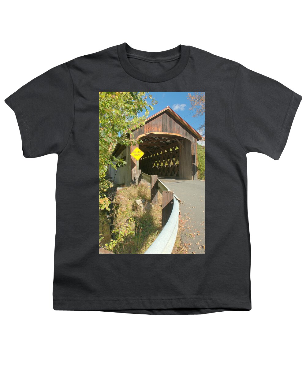 New England Youth T-Shirt featuring the photograph Coombs Bridge by Caroline Stella