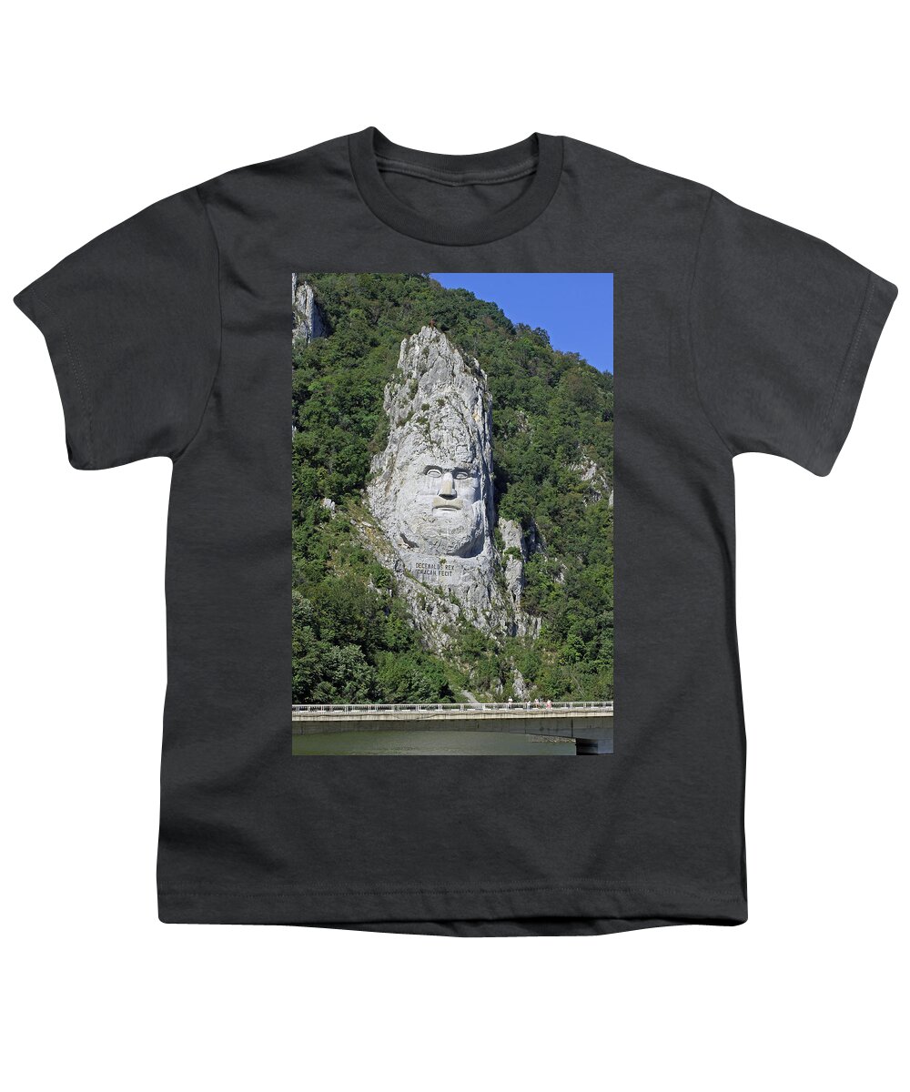 Decebalus Rex Youth T-Shirt featuring the photograph Decebalus Rex by Tony Murtagh