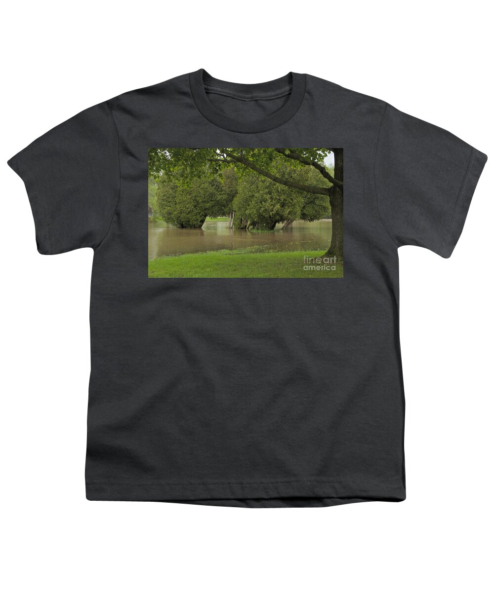 Ellison Park Youth T-Shirt featuring the photograph Drowning Trees by William Norton