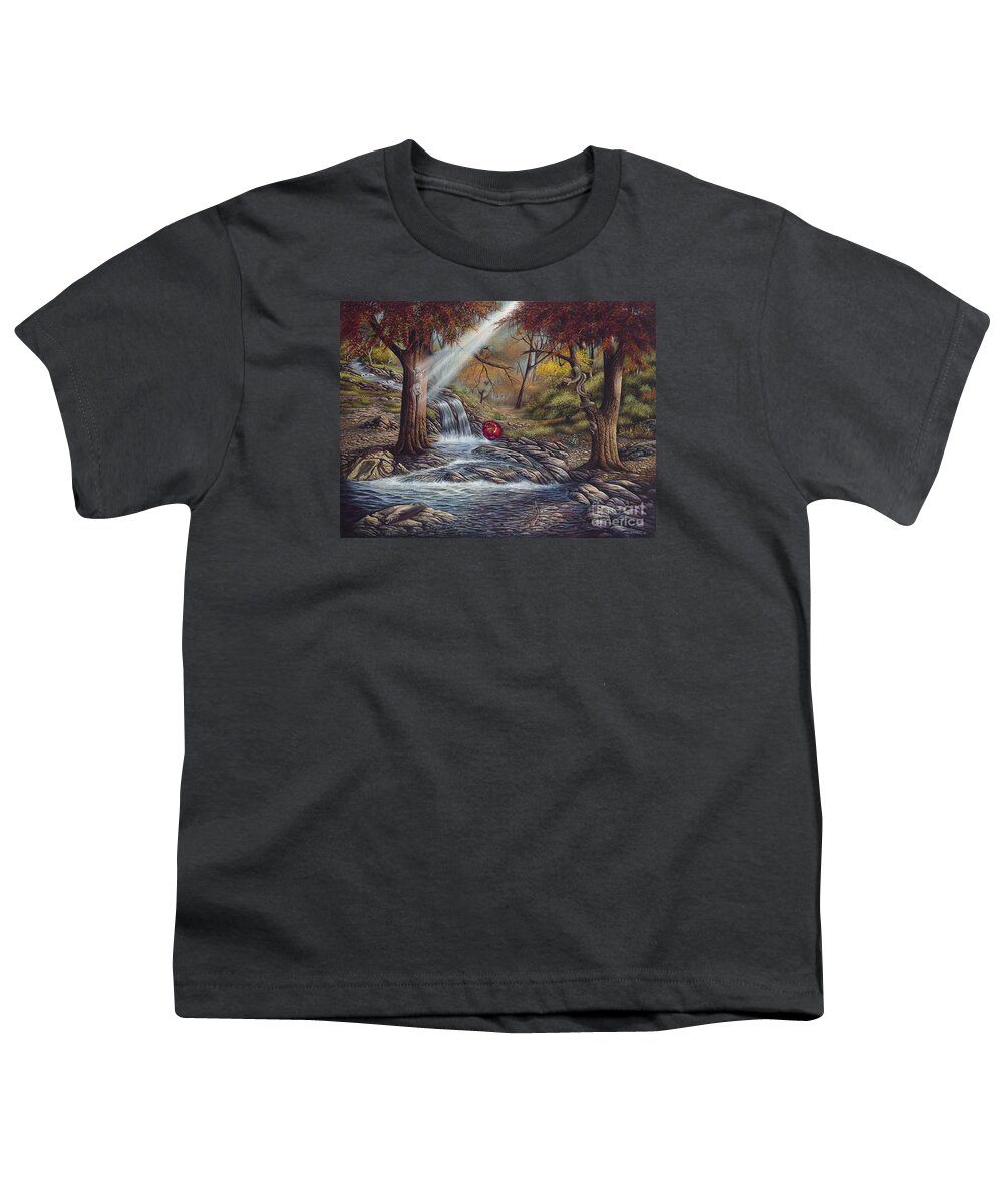 Spiritual Youth T-Shirt featuring the painting Duality by Ricardo Chavez-Mendez