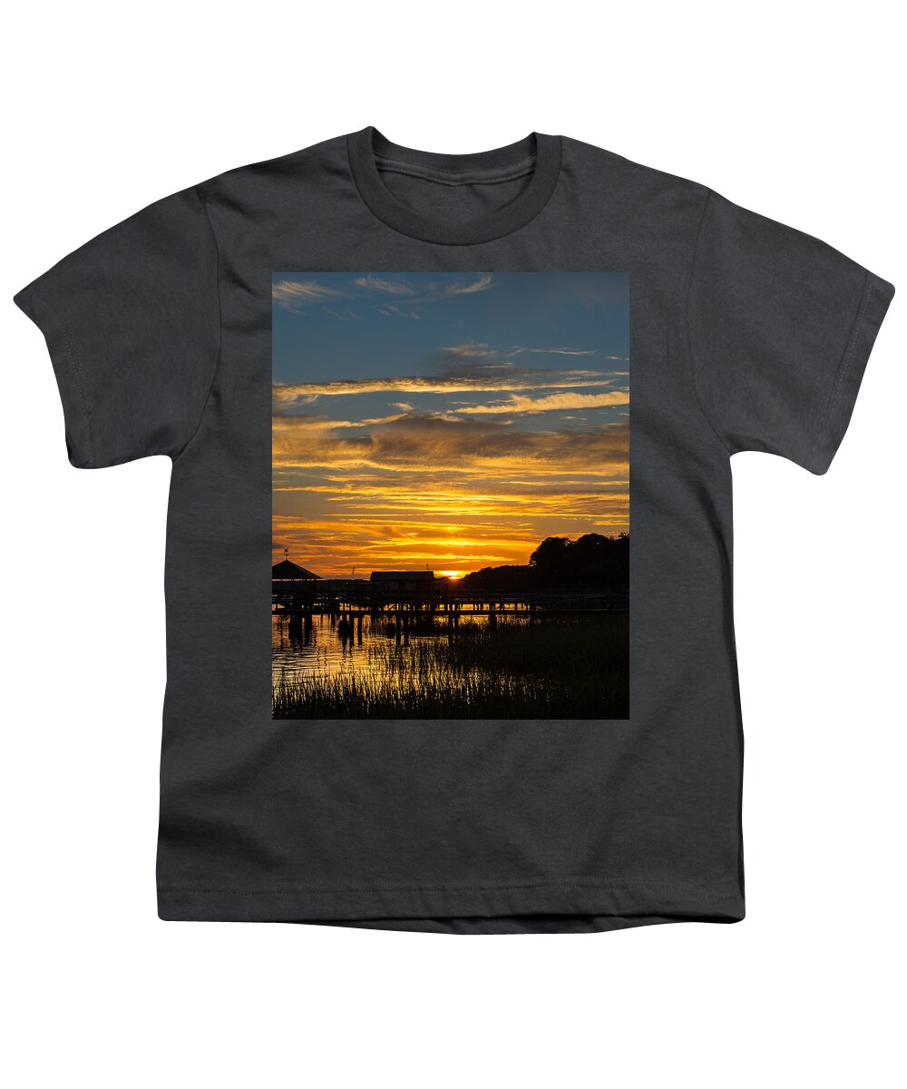 Sunset Youth T-Shirt featuring the photograph East Coast Sunset by David Downs