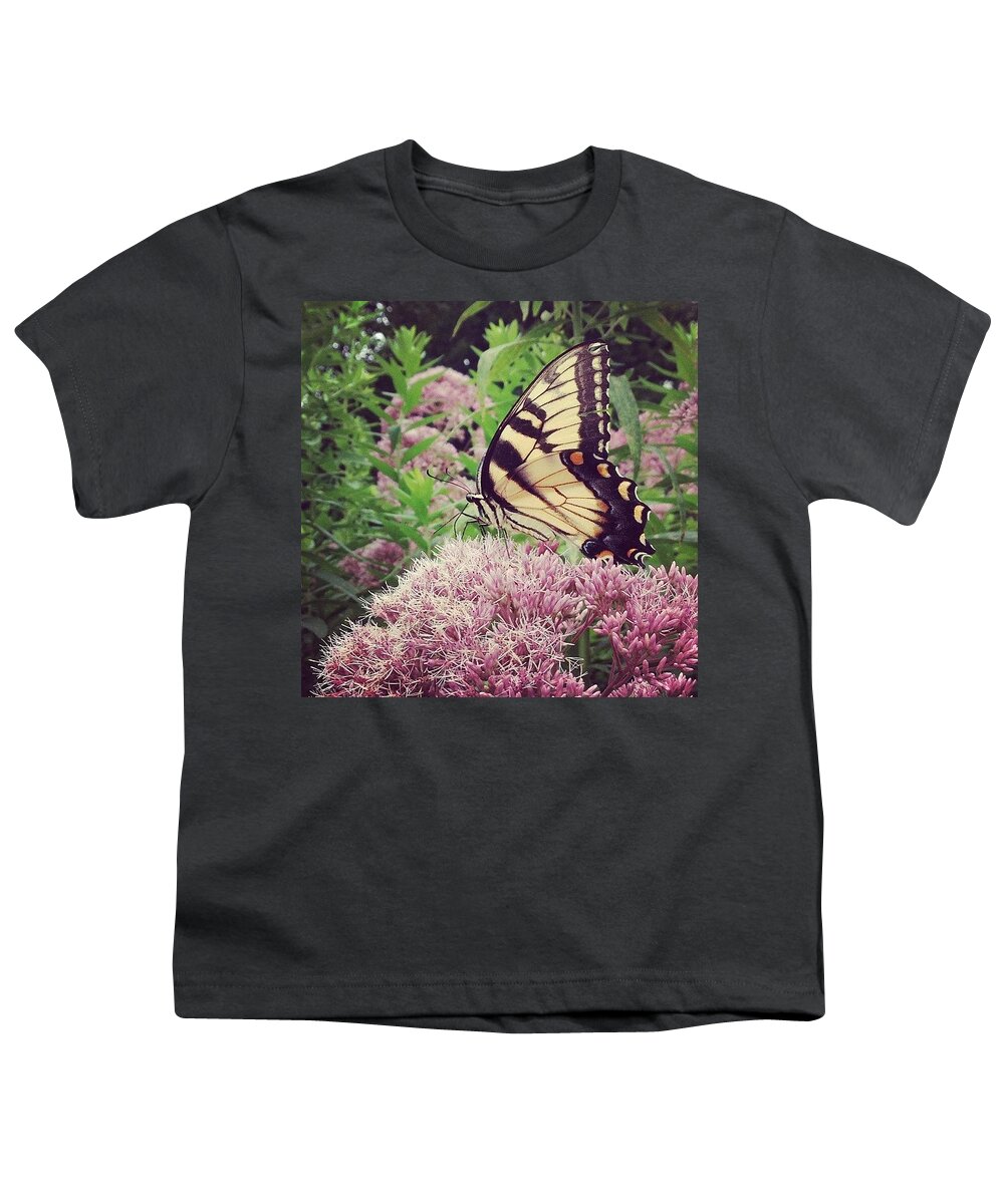 Ilovephilly Youth T-Shirt featuring the photograph Eastern Tiger Swallowtail by Katie Cupcakes