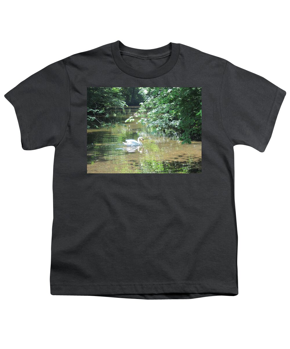 Swan Youth T-Shirt featuring the photograph Enchantment by Pema Hou