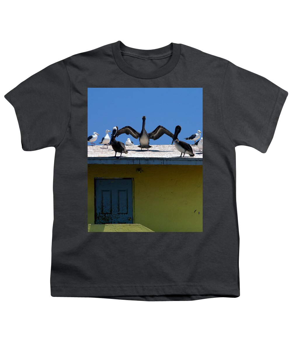Mexico Youth T-Shirt featuring the photograph Ensenada Harbour and Fish Market 34 by JustJeffAz Photography