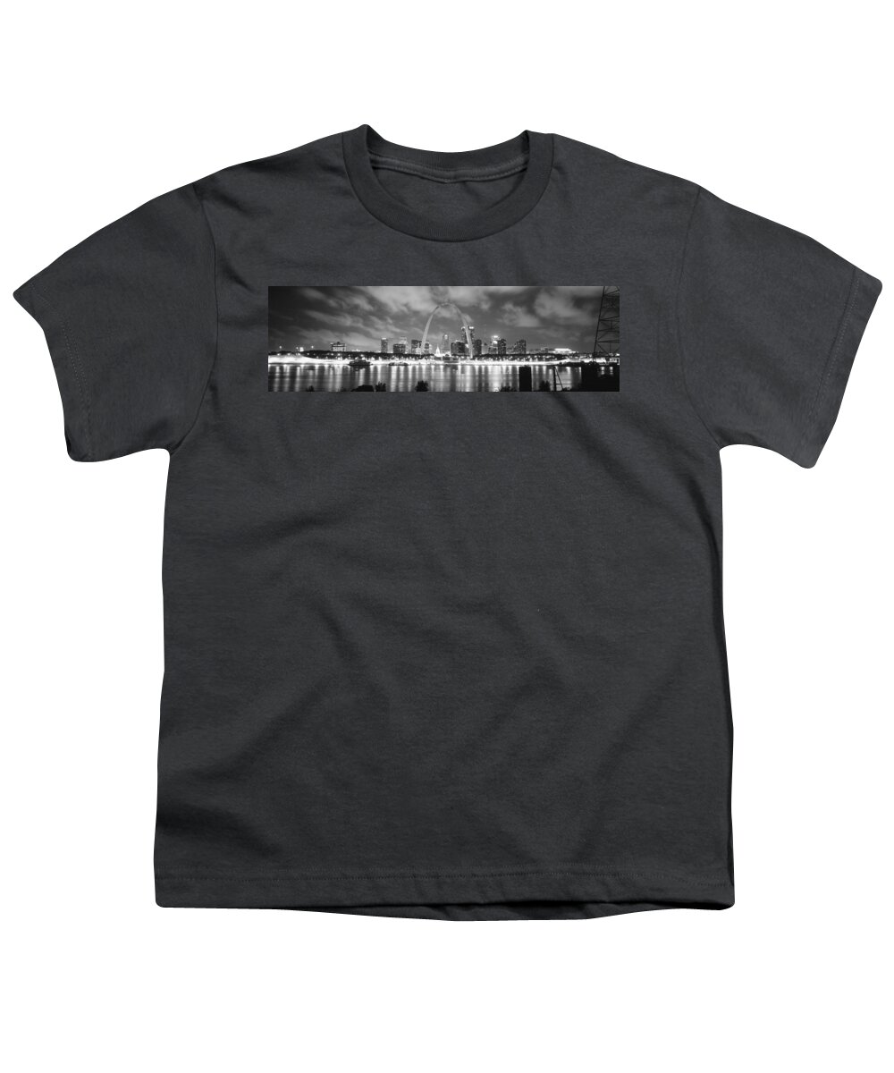 Photography Youth T-Shirt featuring the photograph Evening St Louis Mo by Panoramic Images