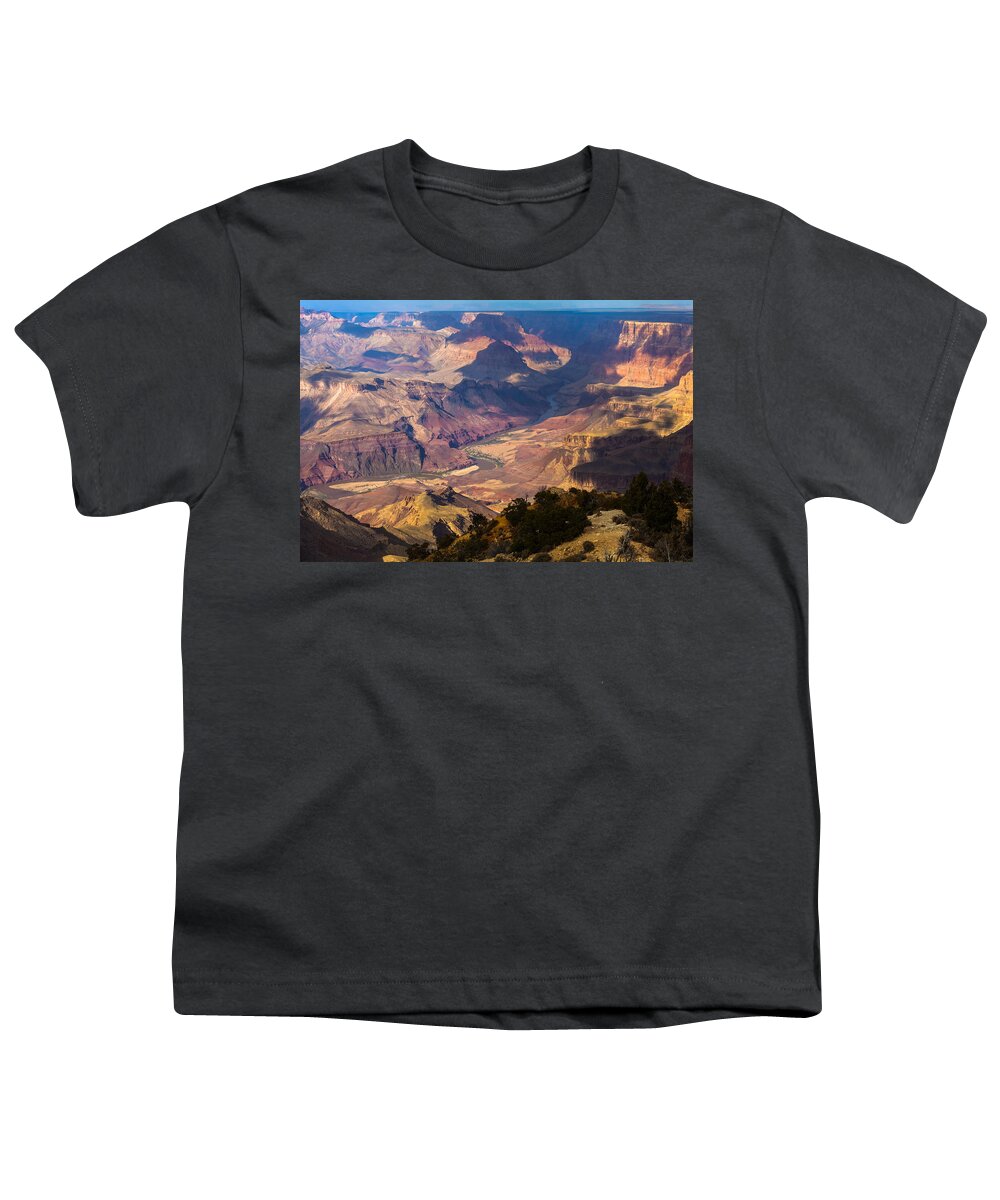Arizona Youth T-Shirt featuring the photograph Expanse at Desert View by Ed Gleichman