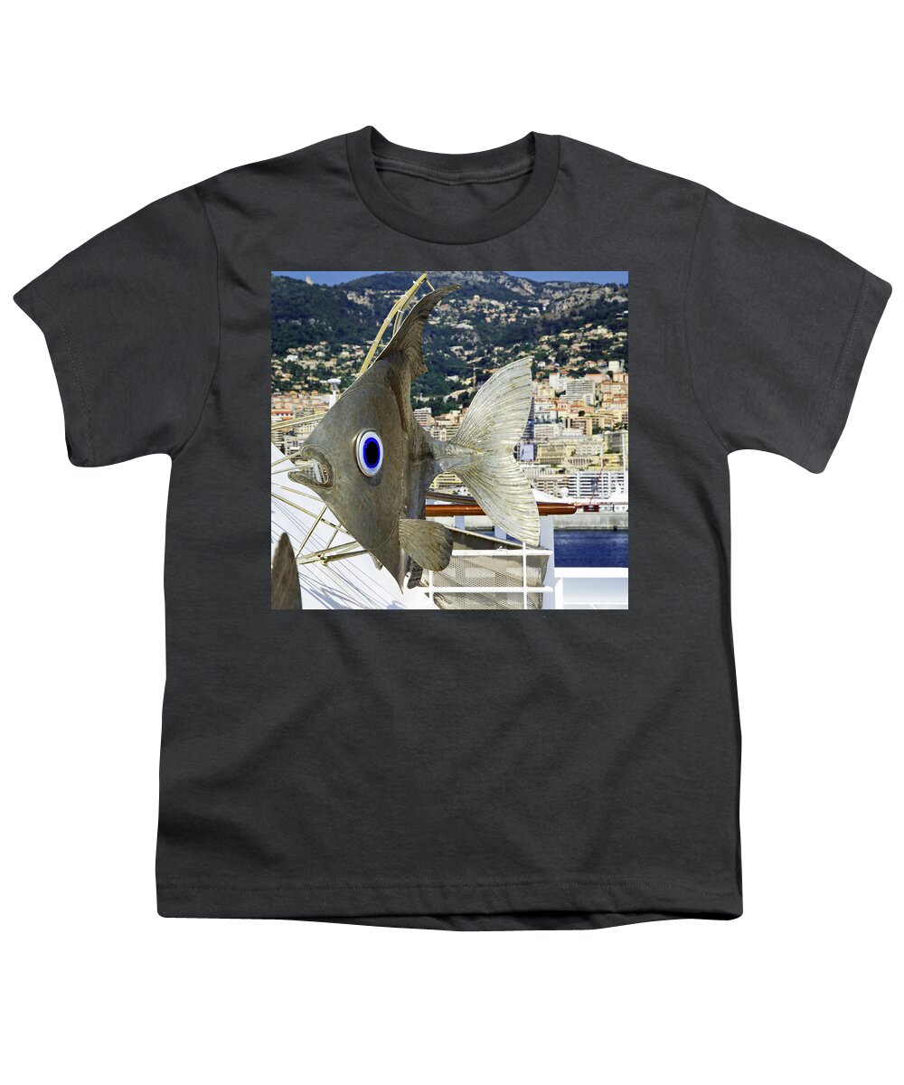 Sculpture Youth T-Shirt featuring the photograph Fish Out Of Water by Keith Armstrong