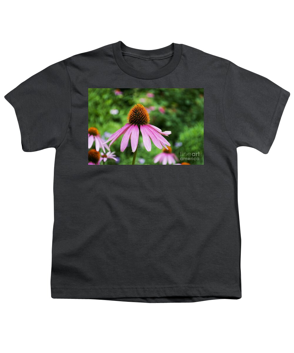 Austin Texas Youth T-Shirt featuring the photograph Flower - Cone Flower Star- Luther Fine Art by Luther Fine Art