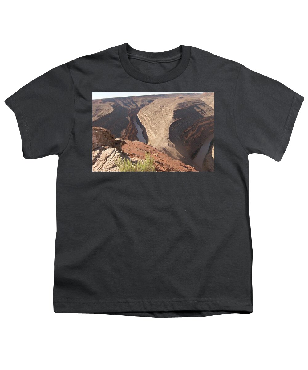 Landscape Youth T-Shirt featuring the photograph Fog Over Gooseneck Park by Fortunate Findings Shirley Dickerson