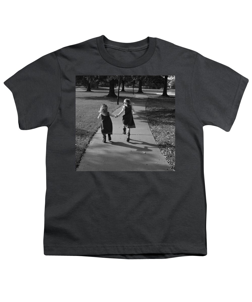 Black And White Youth T-Shirt featuring the photograph Friends Forever by David Morefield