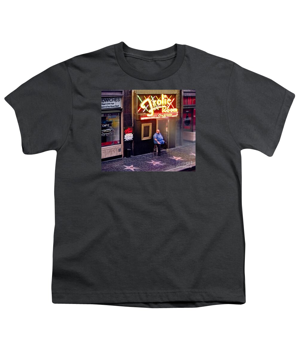 Frolic Room Youth T-Shirt featuring the photograph Frolic Room.Hollywood Blvd by Jennie Breeze