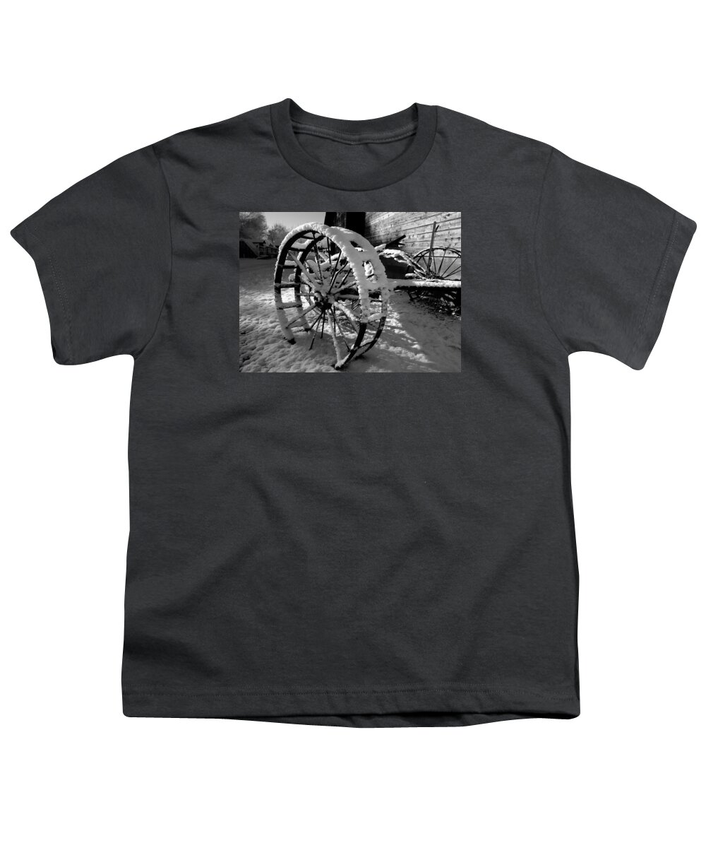 Black Youth T-Shirt featuring the photograph Frozen In Time by Steven Milner