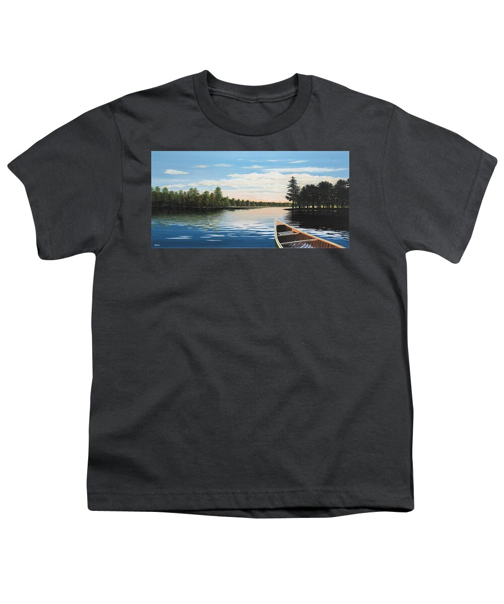 Landscapes Youth T-Shirt featuring the painting Gentle Motion by Kenneth M Kirsch