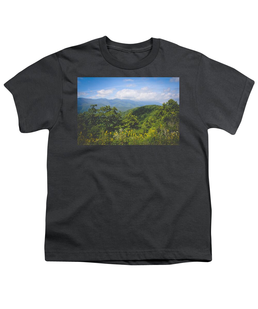 Mountains Youth T-Shirt featuring the photograph Glory in Goldenrod by Jessica Brawley
