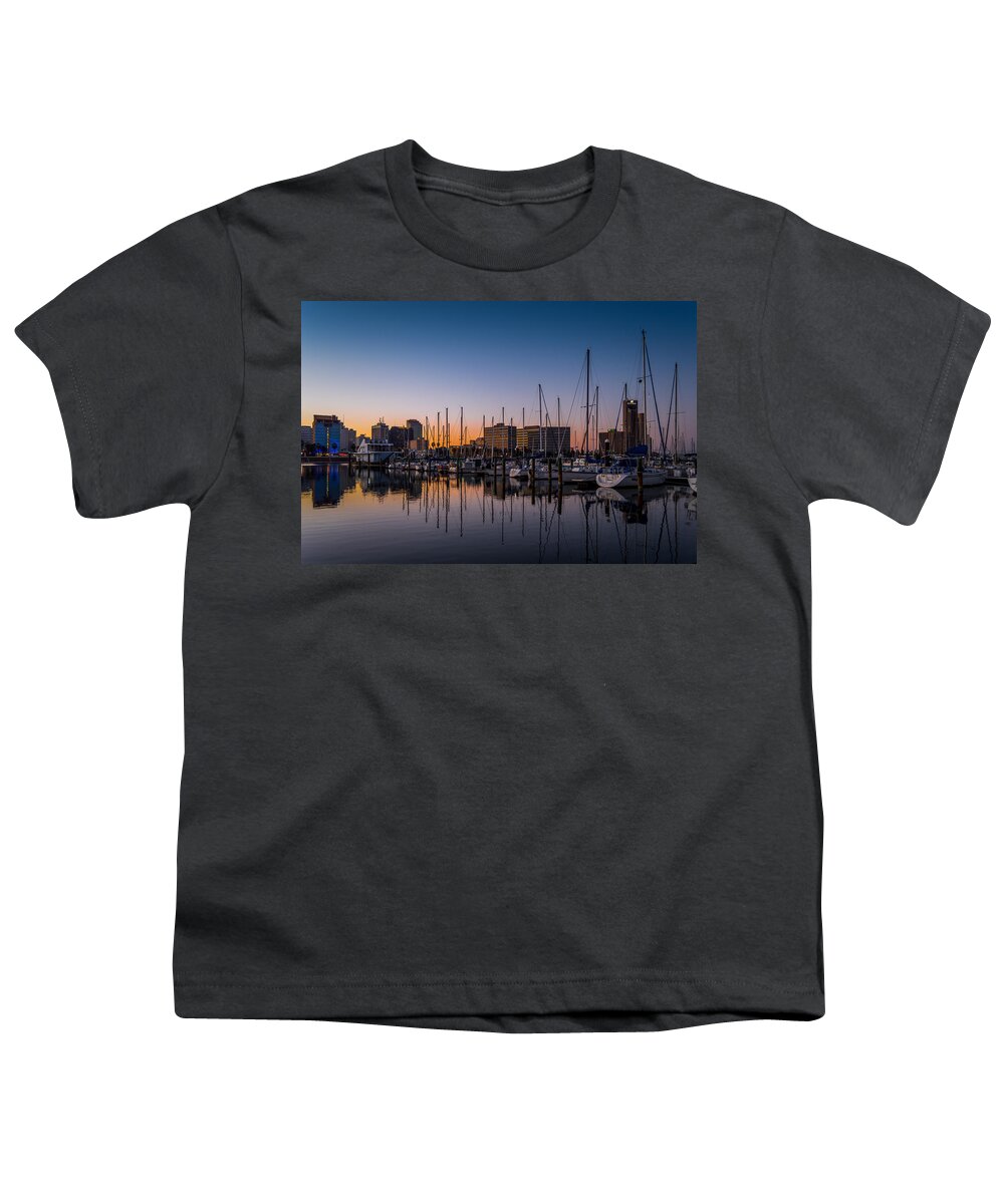 Marina Youth T-Shirt featuring the photograph Glowing Marina by Leticia Latocki