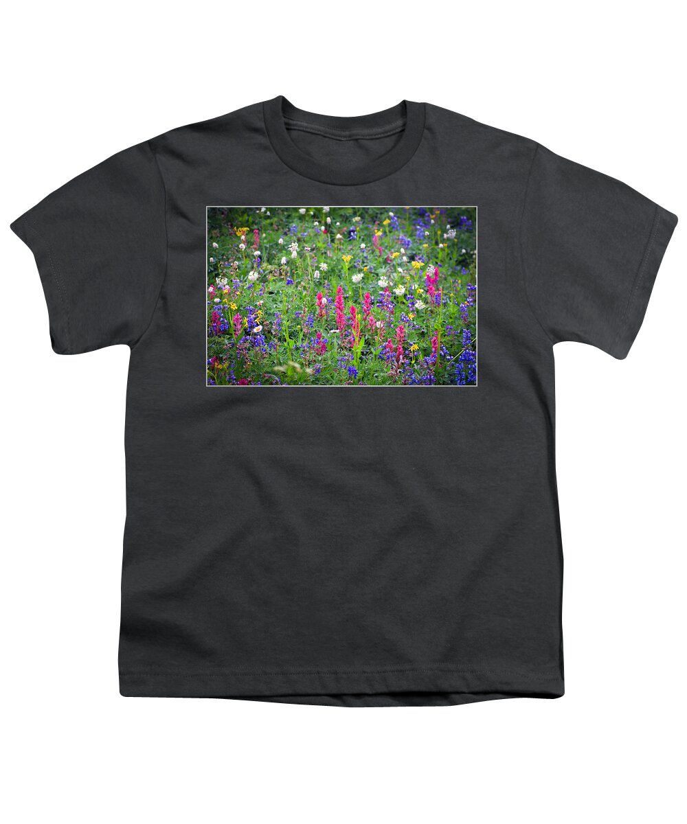 Flowers Youth T-Shirt featuring the photograph God's Flower Garden by Randall Branham
