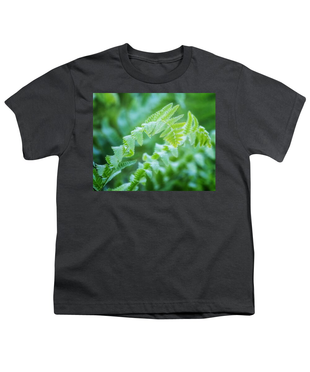 Green Youth T-Shirt featuring the photograph Green Fern by Bill Wakeley