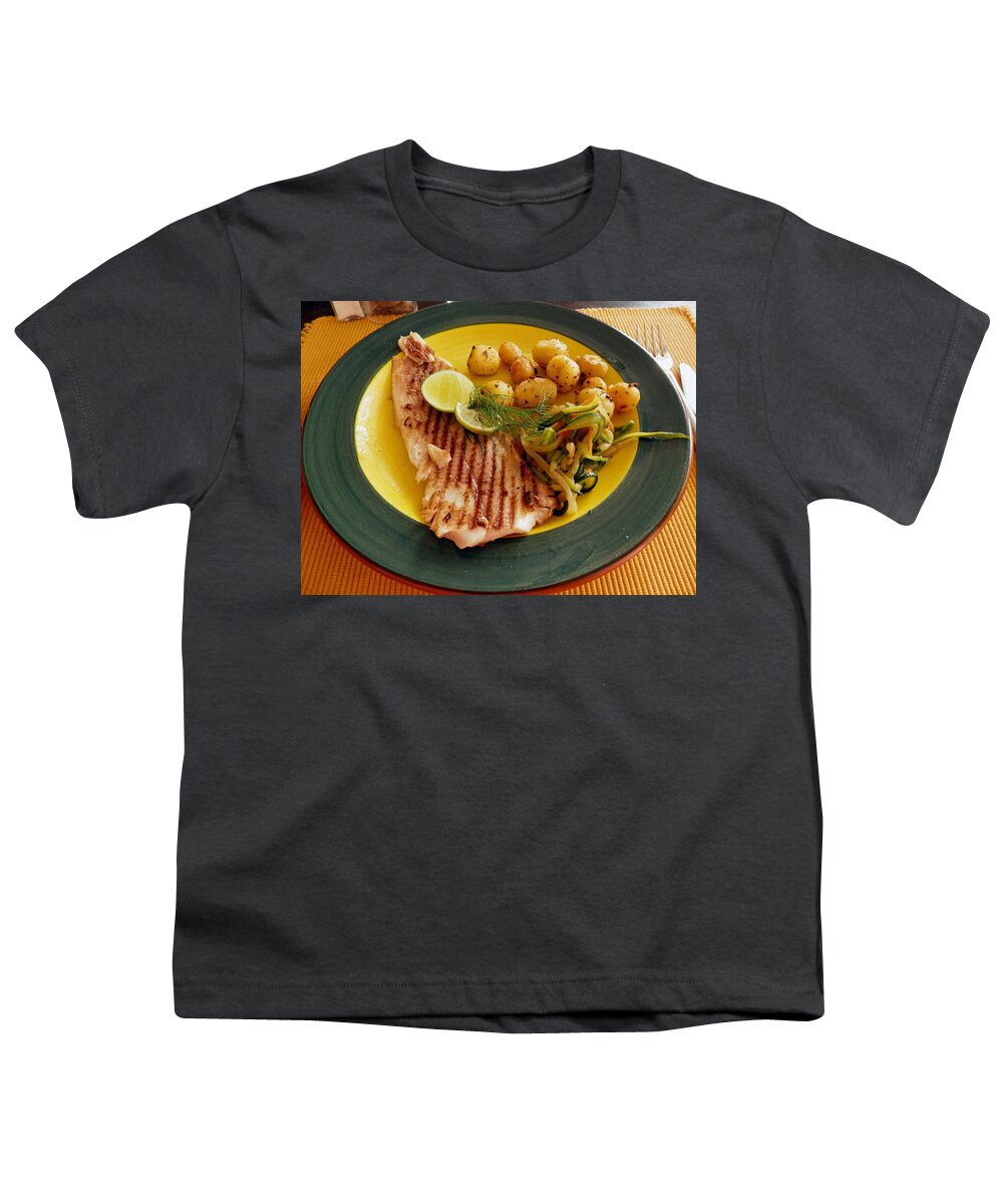 Grill Youth T-Shirt featuring the photograph Grilled Fish by Pema Hou