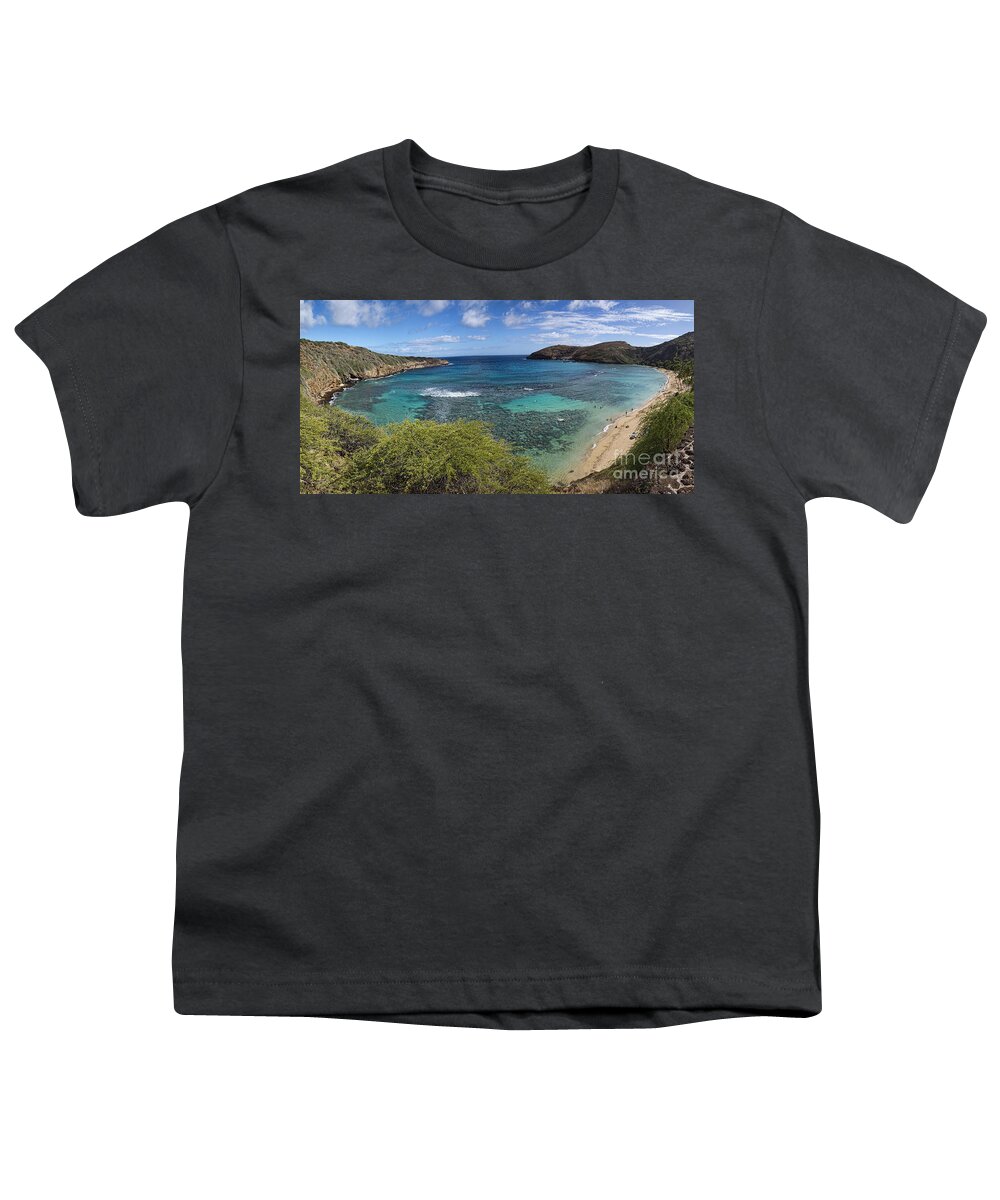 Beach Youth T-Shirt featuring the photograph Hanauma Bay Panorama by David Smith