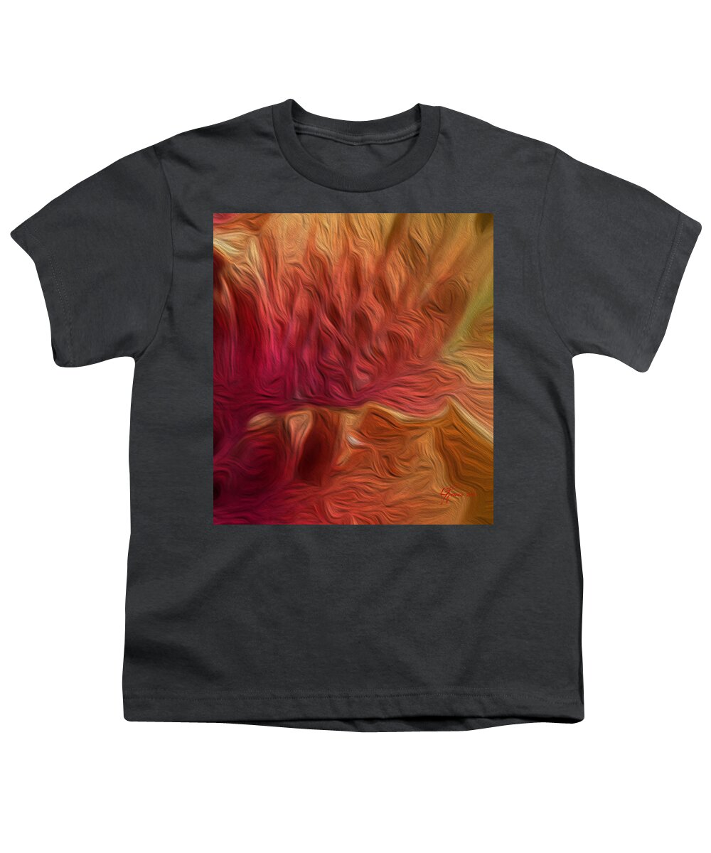 Acrylic Youth T-Shirt featuring the painting Hibiscus Right Panel by Vincent Franco