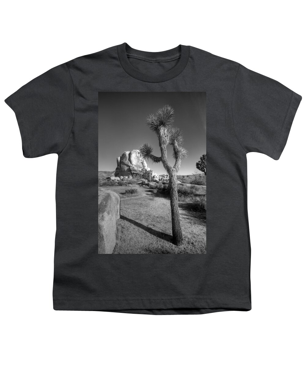  Joshua Tree.california Youth T-Shirt featuring the photograph Hidden Valley Joshua by Peter Tellone