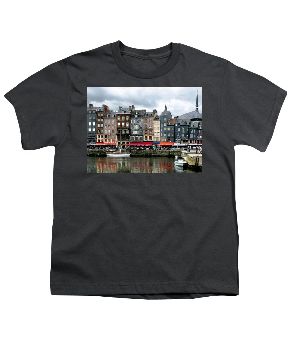 Honfluer Youth T-Shirt featuring the photograph Honfleur. France by Jennie Breeze