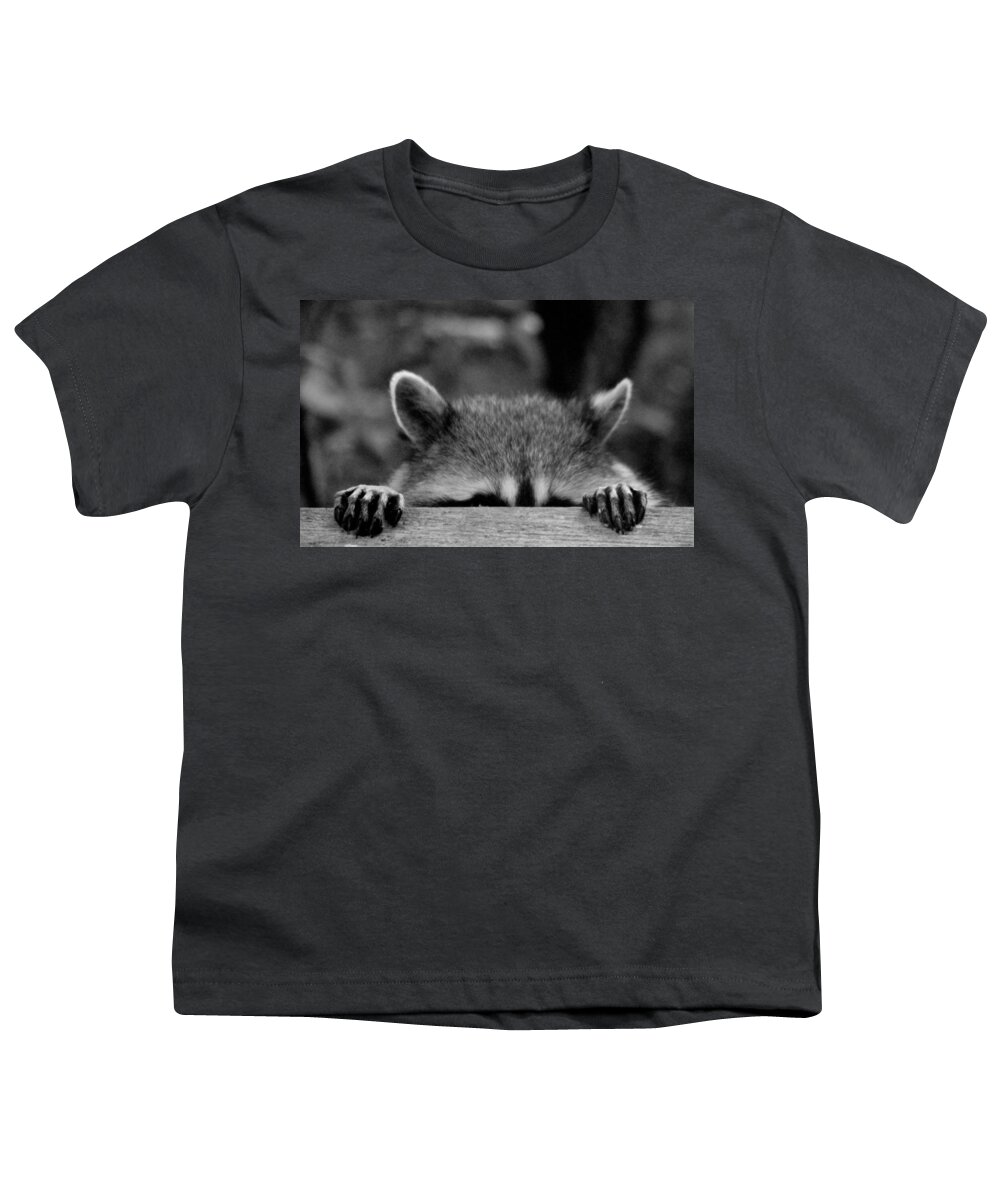 Mammals Youth T-Shirt featuring the photograph I'm sure she can't see me by Kym Backland