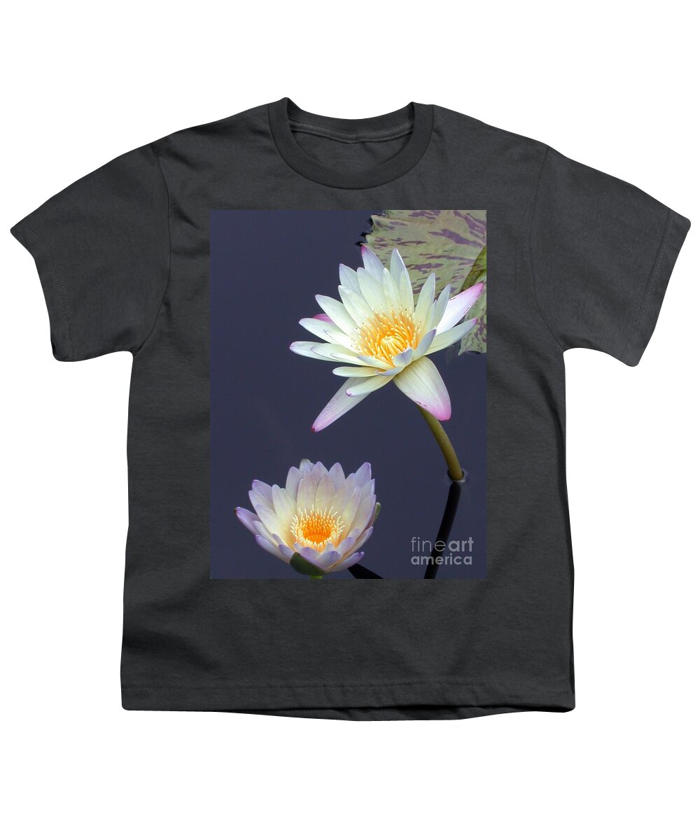 Water Lily Youth T-Shirt featuring the photograph In The Pond by Living Color Photography Lorraine Lynch
