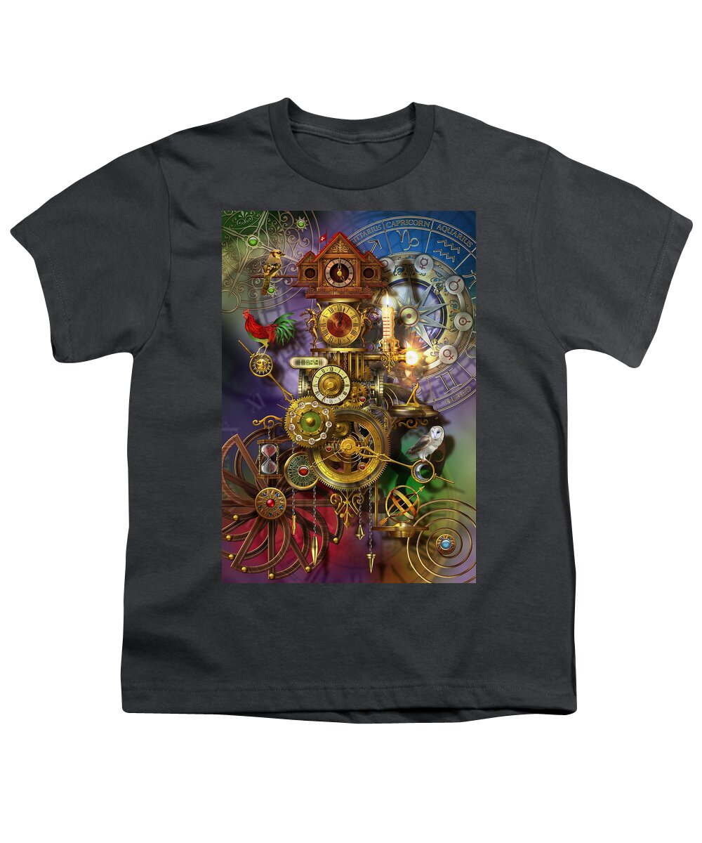 Analog Youth T-Shirt featuring the digital art Its About Time by MGL Meiklejohn Graphics Licensing