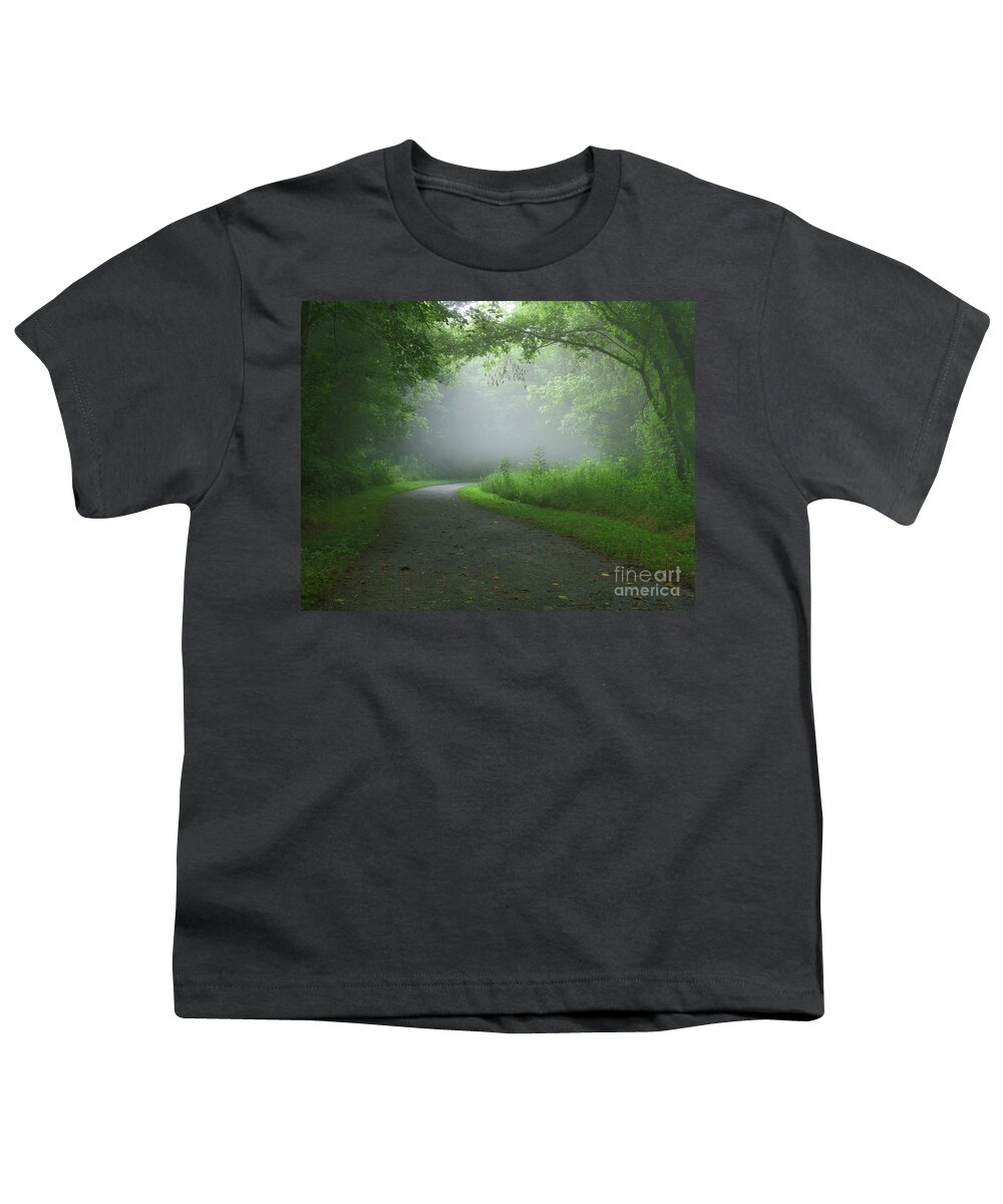 Green Youth T-Shirt featuring the photograph Mystery Walk by Douglas Stucky