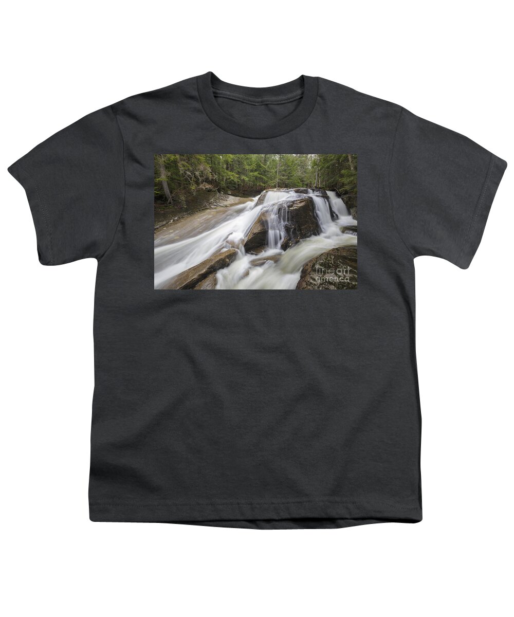 Jackman Falls Youth T-Shirt featuring the photograph Jackman Falls - North Woodstock New Hampshire USA by Erin Paul Donovan