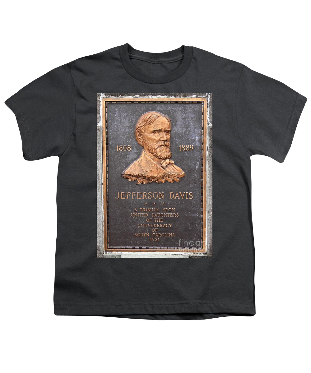 Best Civil War Youth T-Shirt featuring the photograph Jefferson Davis 1808-1889 by Reid Callaway