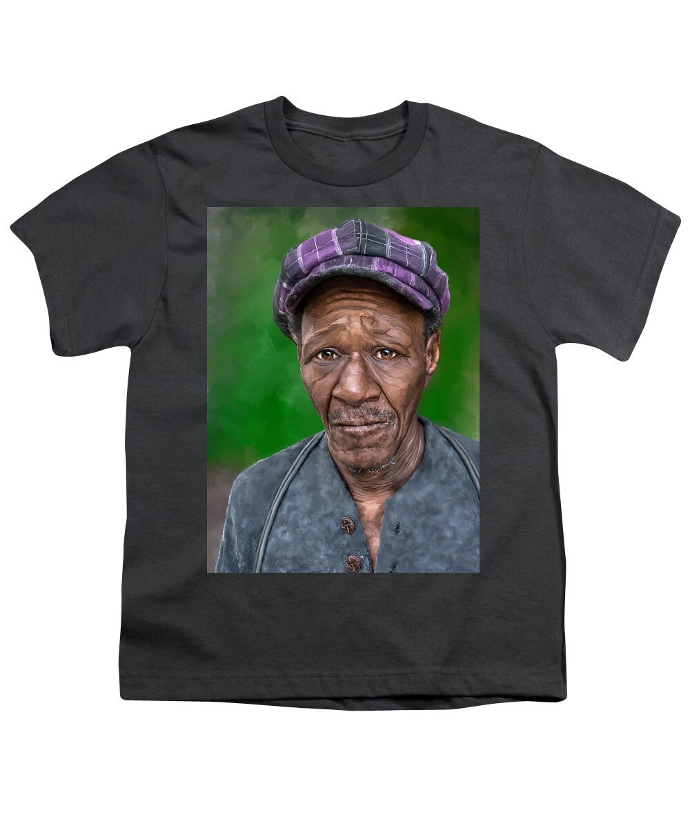 Portrait Youth T-Shirt featuring the digital art Jesse by Rick Mosher