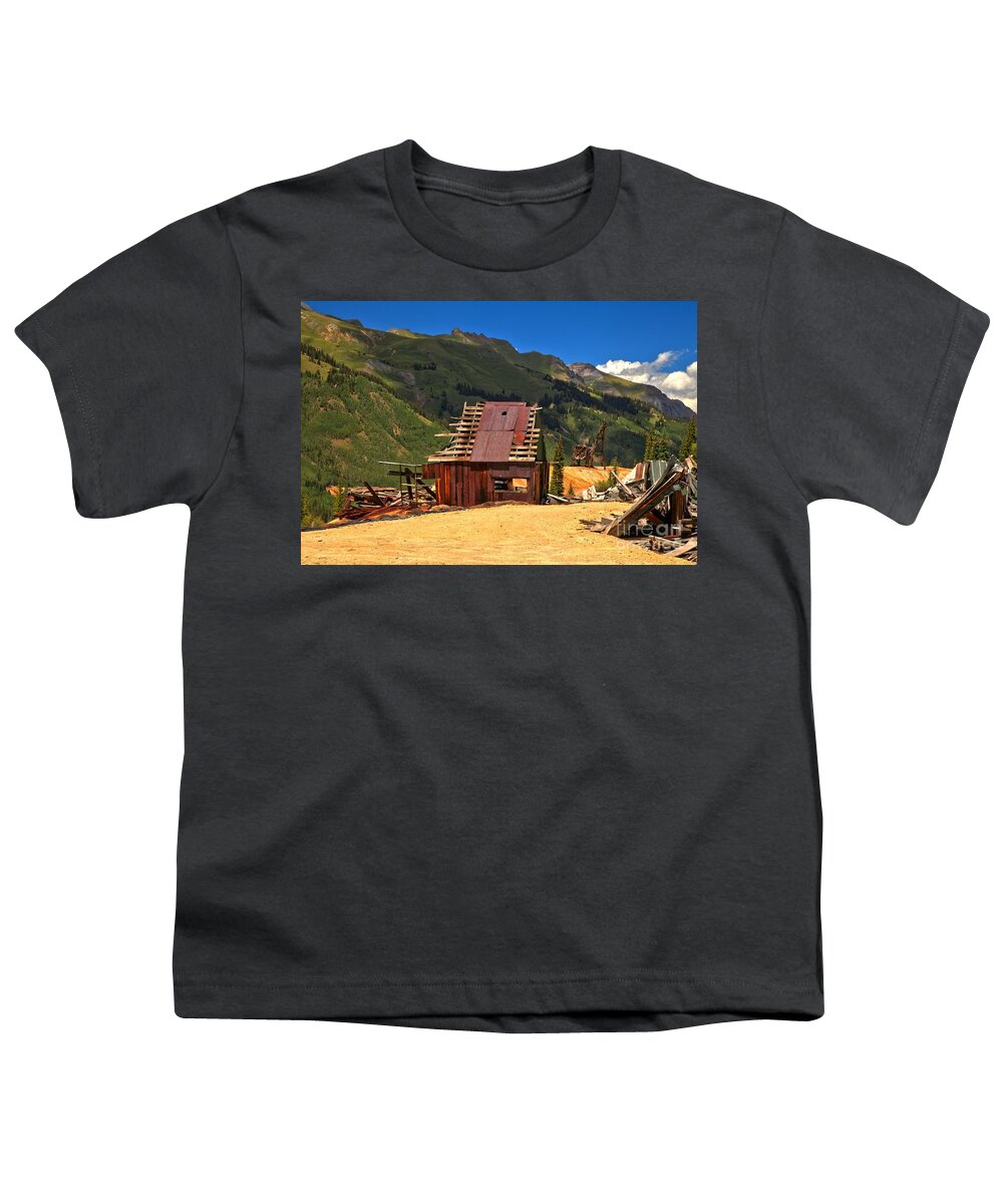 Red Mountain Mining District Youth T-Shirt featuring the photograph Joker In The Mountains by Adam Jewell