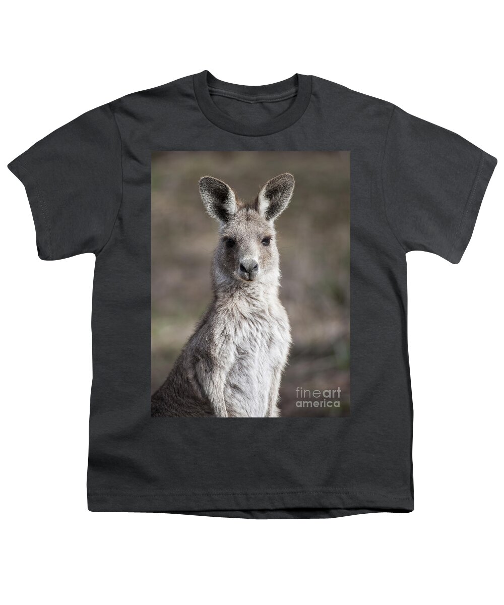 Australia Youth T-Shirt featuring the photograph Kangaroo by Steven Ralser