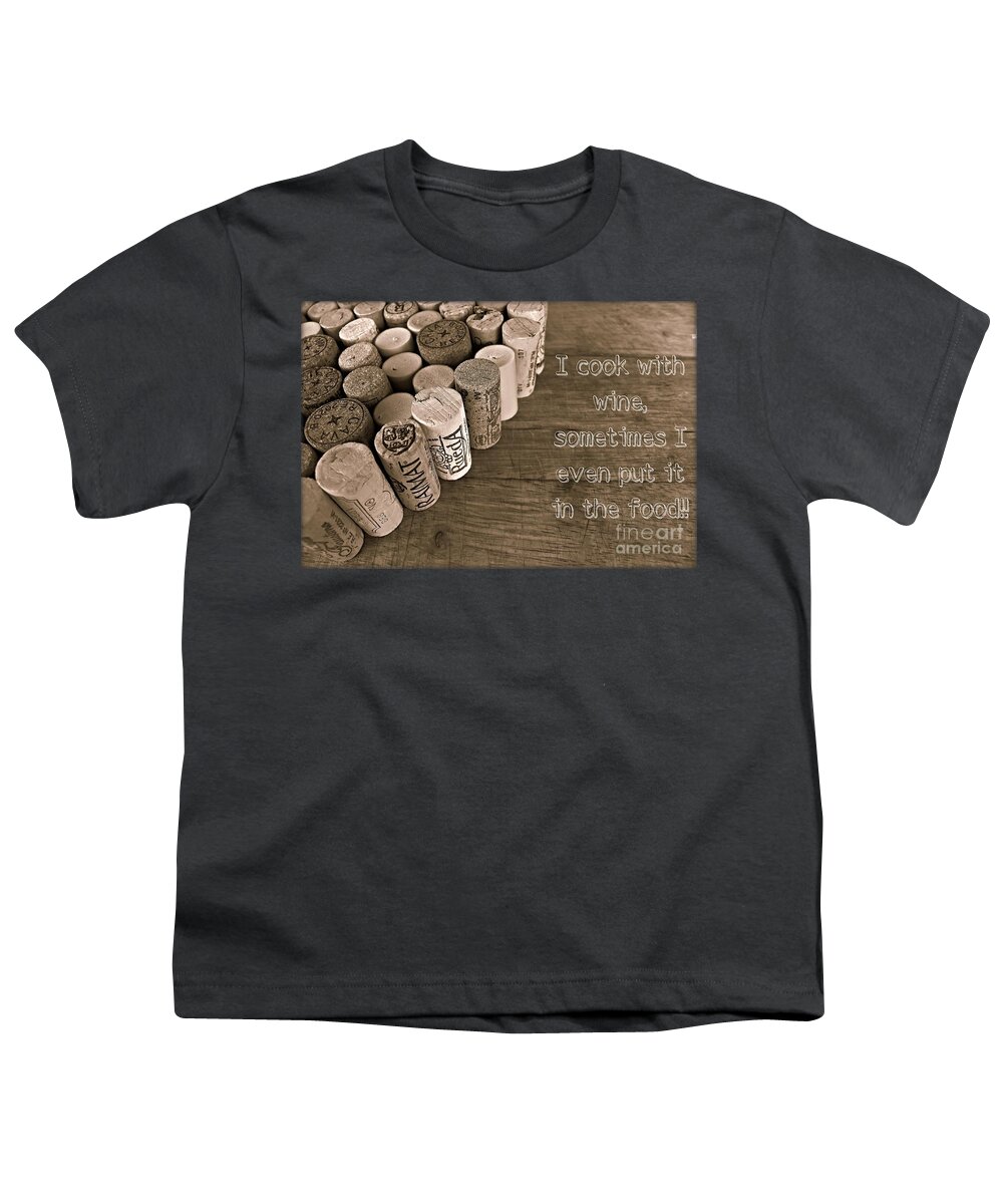 Wine Youth T-Shirt featuring the photograph Kitchen Fun by Clare Bevan